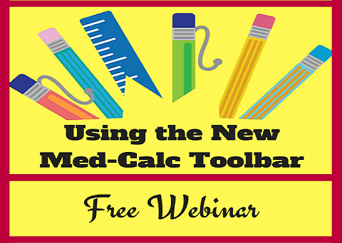 Using the New Med-Calc Toolbar rect